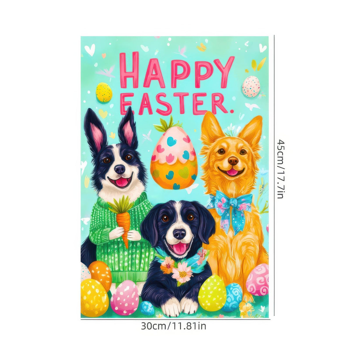 BlissYard outdoor flag displays cheerful puppy art to brighten porch and yard.