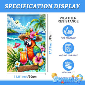 BlissYard double-sided parrot flag for reliable visibility during gatherings