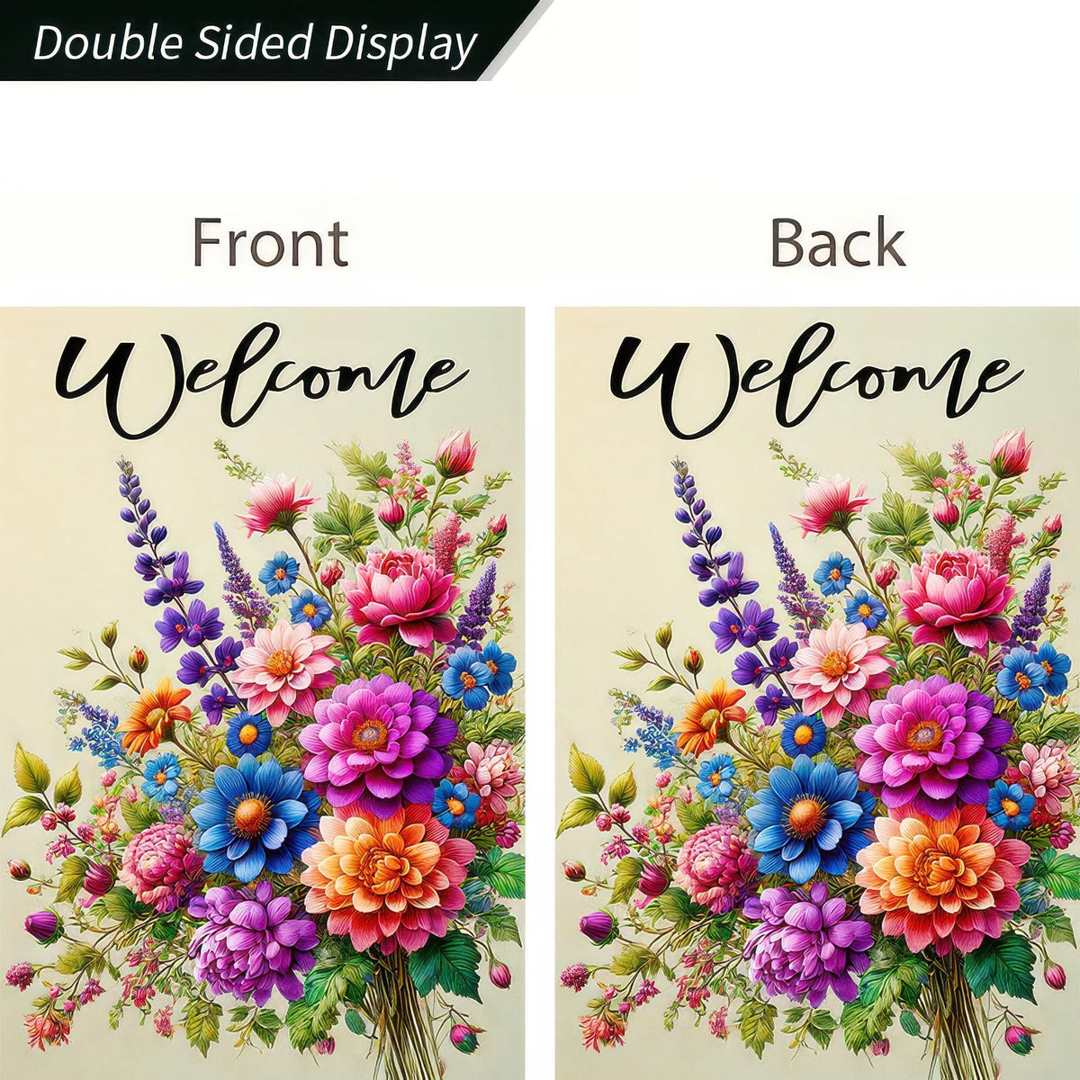BlissYard outdoor flag uses durable polyester for all weather display.