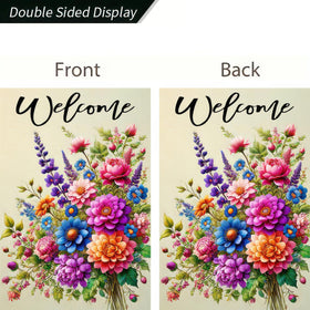 BlissYard outdoor flag uses durable polyester for all weather display.