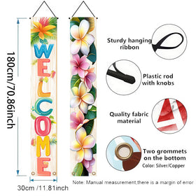 BlissYard palm leaves design banner brings natural elegance to summer gatherings.