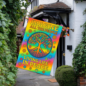 BlissYard peace flag makes a thoughtful gift for gardeners and peace lovers.