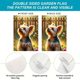 BlissYard 12x18 garden flag fits standard stands for versatile display
