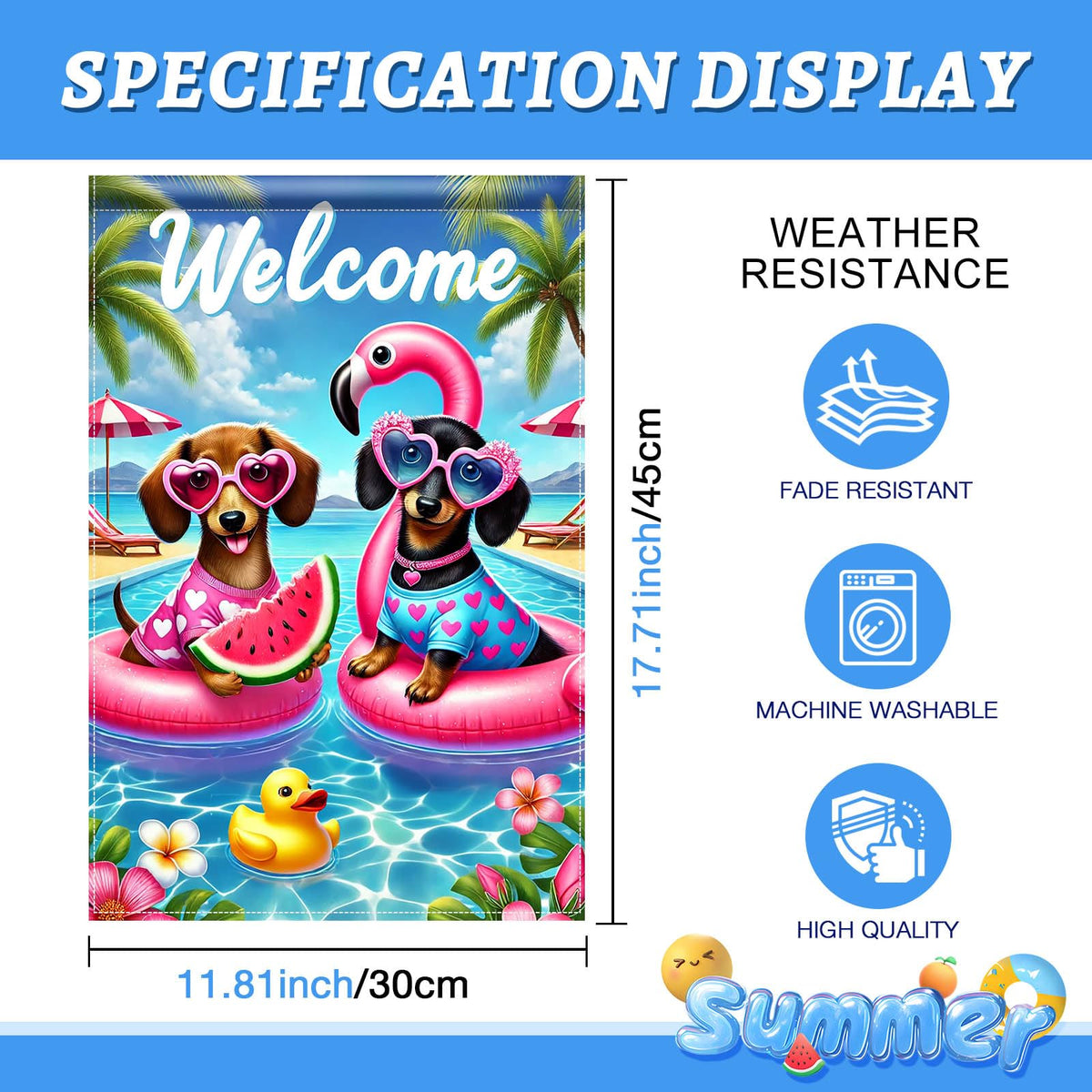 BlissYard summer beach flag ideal for garden celebrations