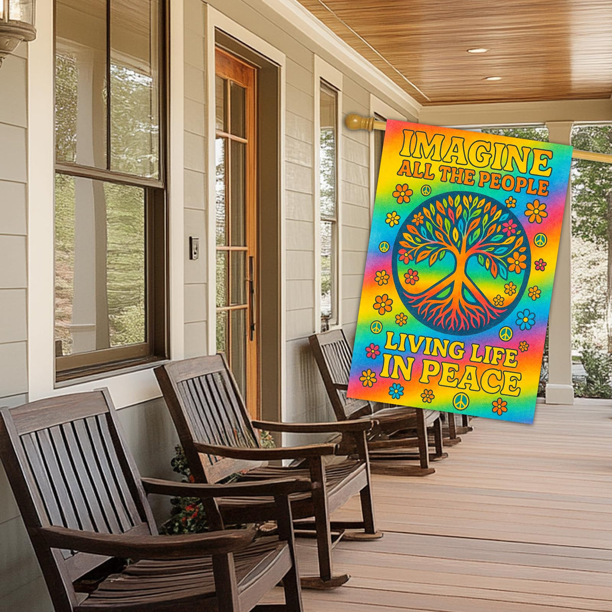 BlissYard weather-resistant flag withstands sun and rain for long outdoor use.