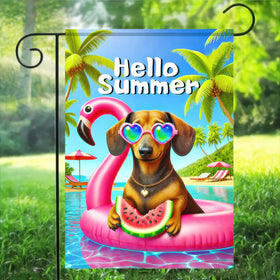BlissYard welcome dog flag brightens porches and yards.