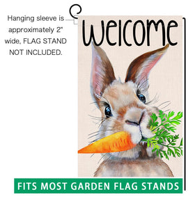 BLKWHT Burlap garden flag adds festive welcome to outdoor spaces.