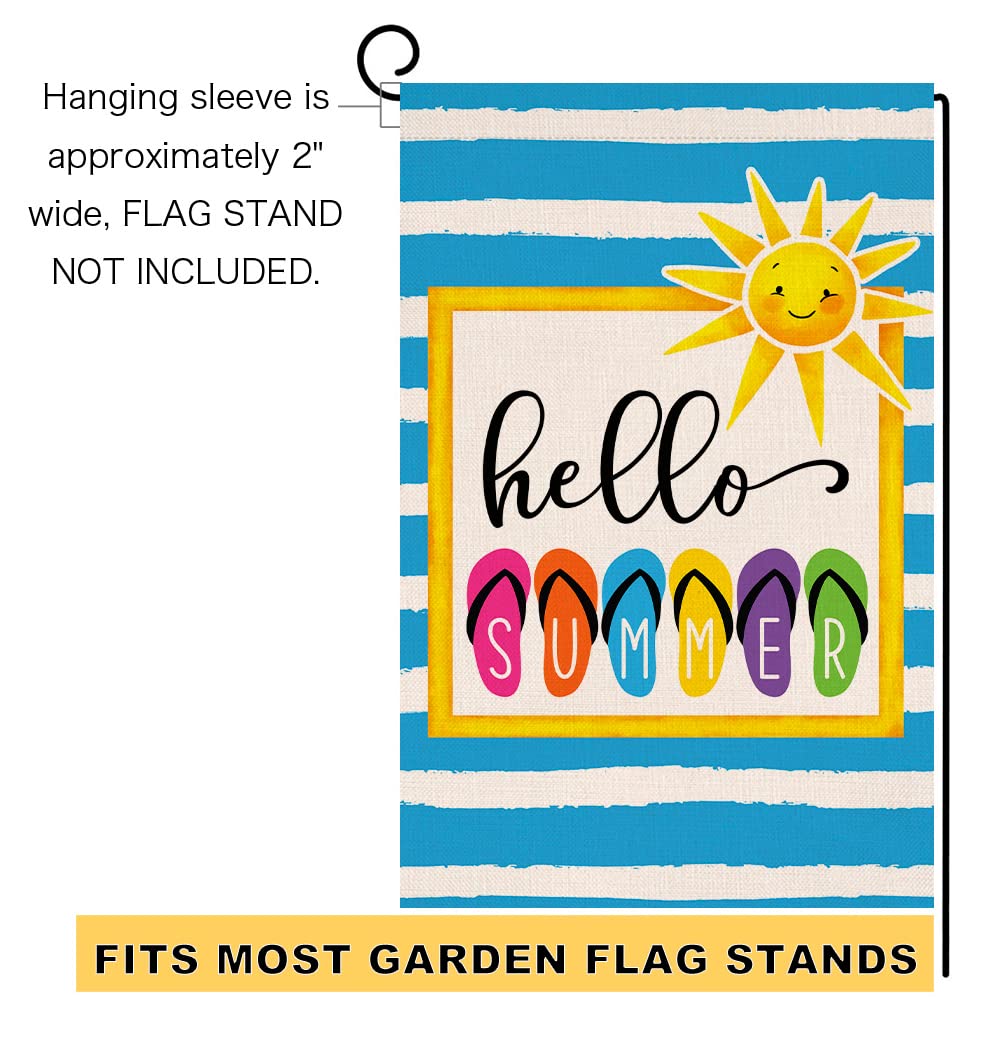 BLKWHT colorful slippers motif adds playful summer vibe to outdoor spaces