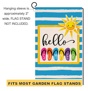 BLKWHT colorful slippers motif adds playful summer vibe to outdoor spaces