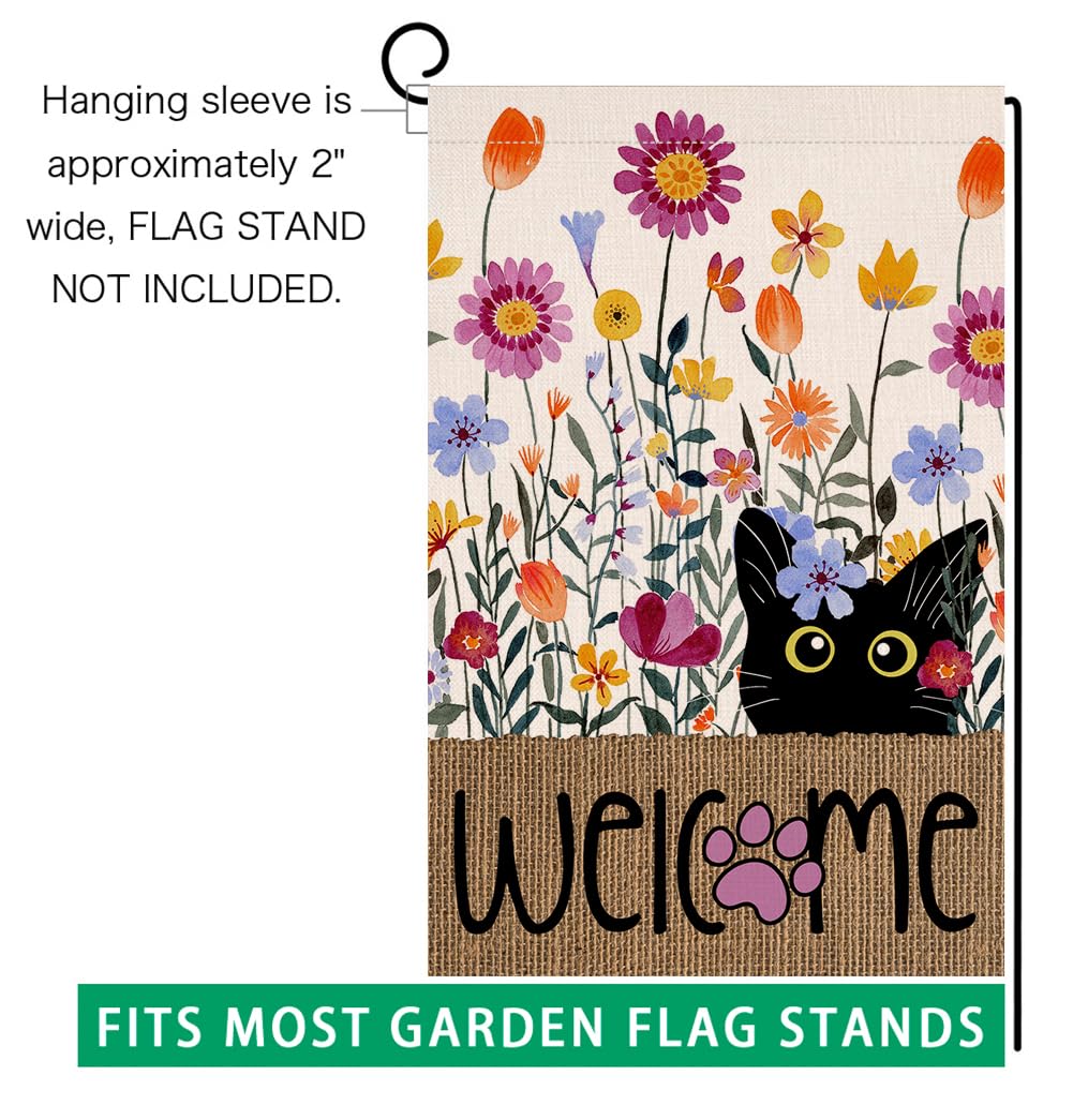 BLKWHT Durable outdoor flag for deck, patio, veranda use