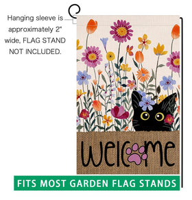 BLKWHT Durable outdoor flag for deck, patio, veranda use