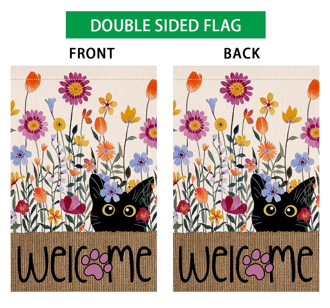 BLKWHT Purple floral pattern adds seasonal charm to yard