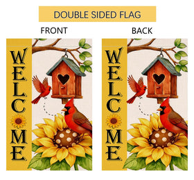 BLKWHT 12x18 flag size ideal for compact garden displays.
