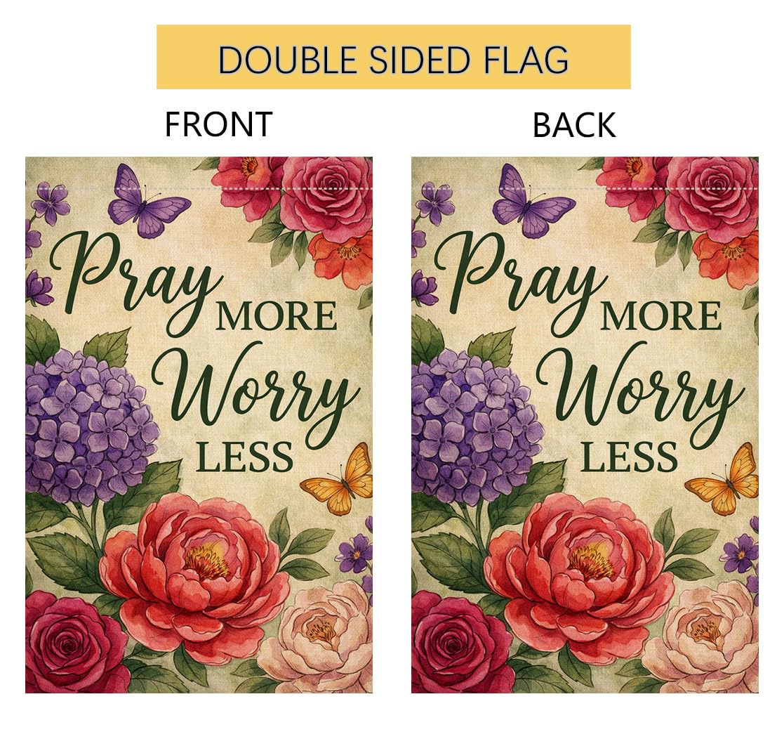 BLKWHT Weather-resistant garden flag, 12x18, durable outdoor decor year-round.