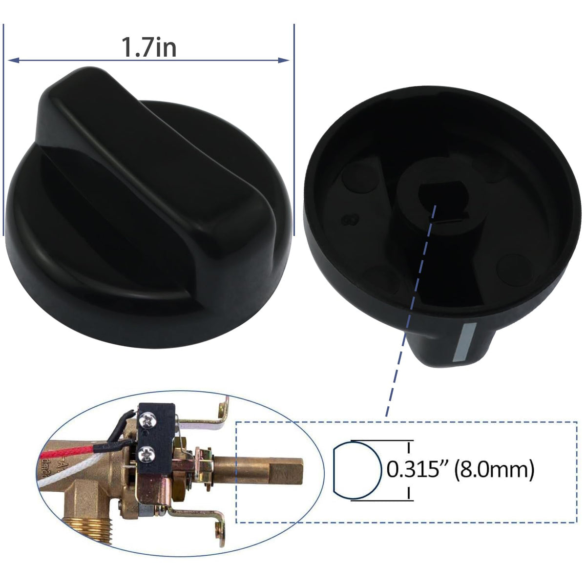 BLLNDX high-temperature plastic knob sustains long-term use in high-heat environments.