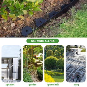 BLLREMIPSUR flower bed edging system creates clean separations between beds