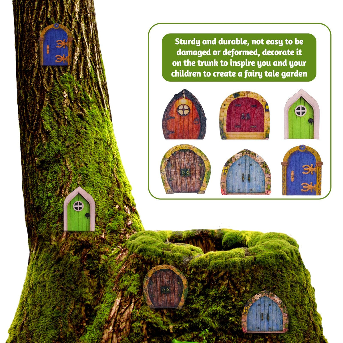 BLLREMIPSUR stone wood door style for terrariums and miniature landscapes