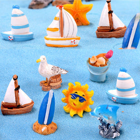 BLLREMIPSUR seabird figurine adds seaside whimsy to mini landscapes