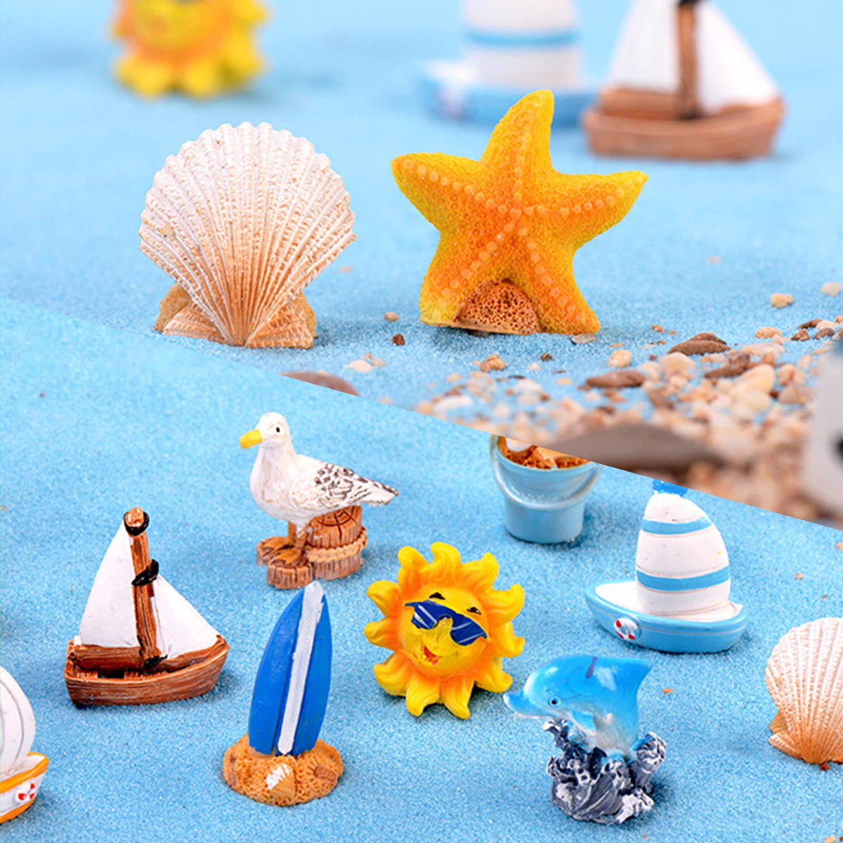 BLLREMIPSUR wooden sailboat figurine creates nautical scenes in dollhouses