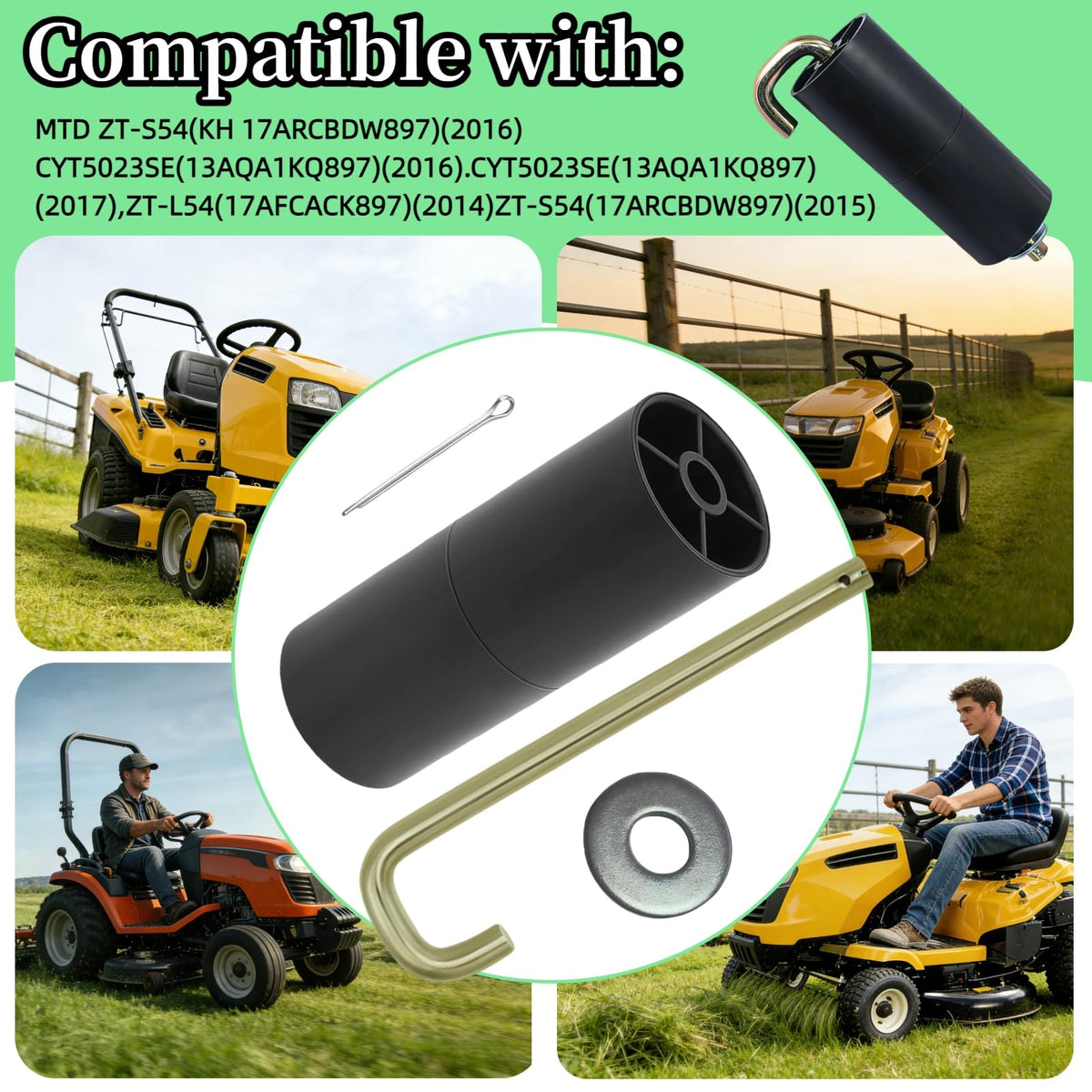 BLOLACDZ compatibility with Cub Cadet 19A40014 stamped deck