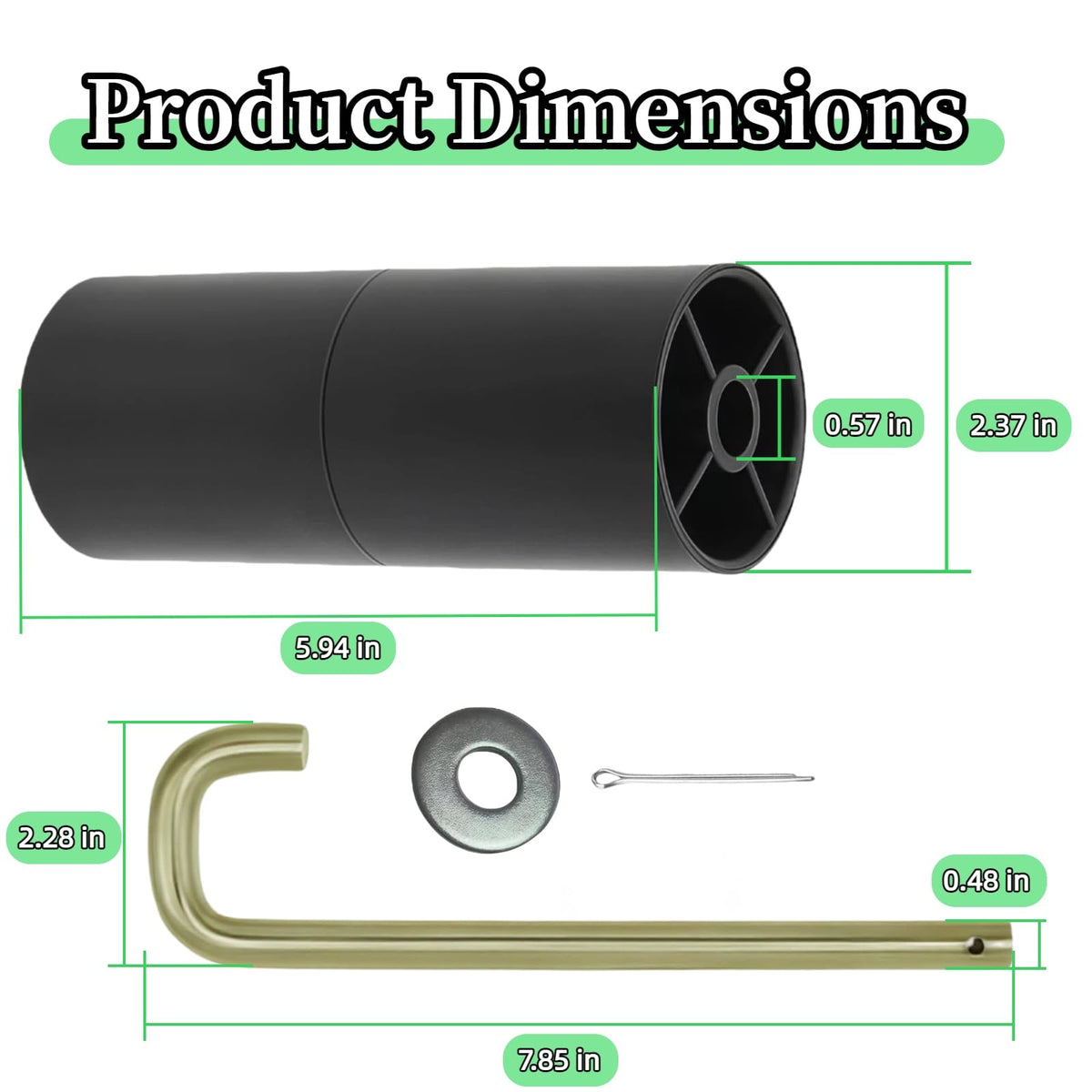 BLOLACDZ 711-3314A pin-kit close-up for deck roller installation