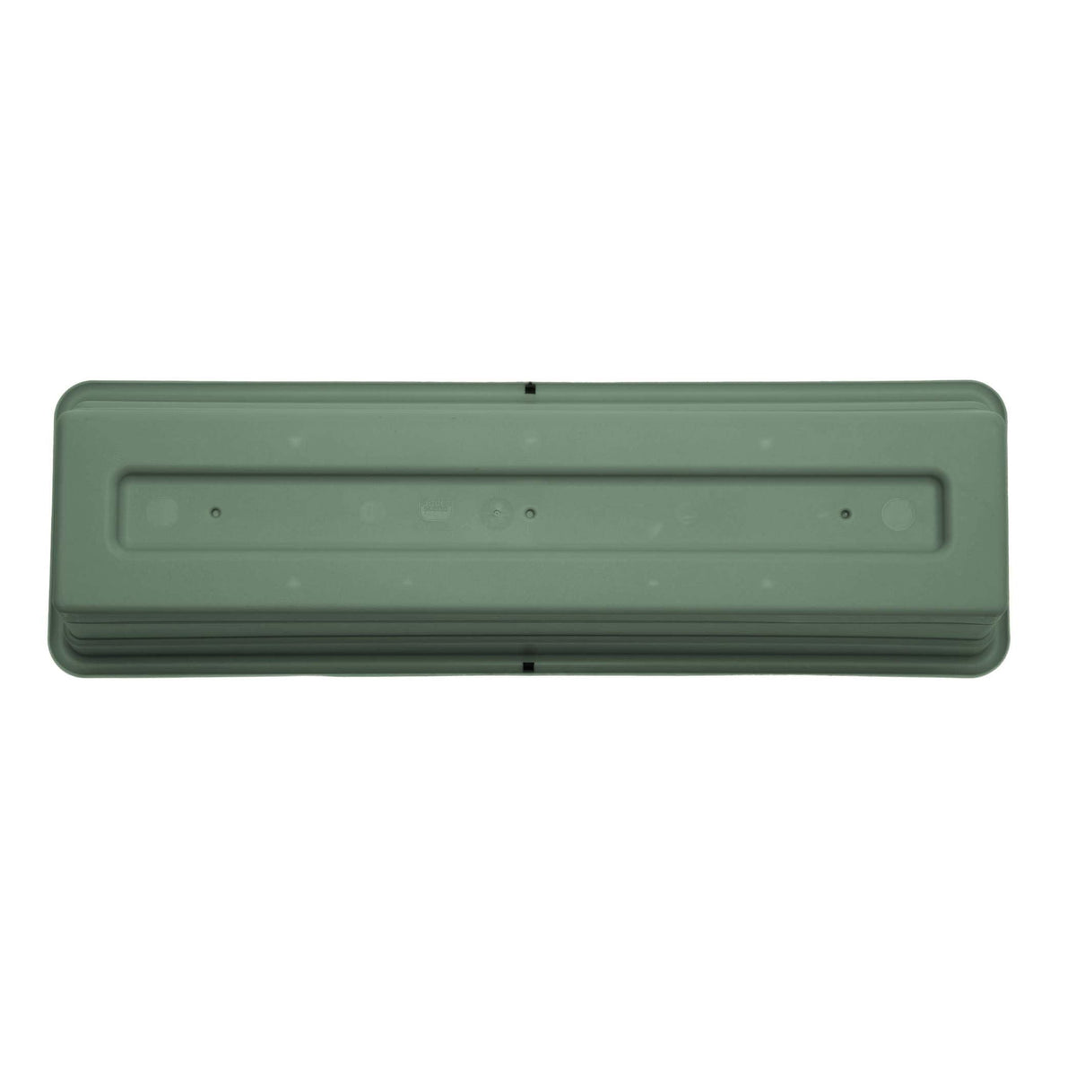 Bloem Dura Cotta 18-inch basil window box removable saucer tray captures excess water.