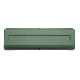 Bloem Dura Cotta 18-inch basil window box removable saucer tray captures excess water.