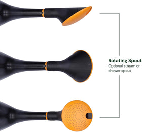 Offset filling hole on Bloem Easy Pour enables easier filling under spigots.