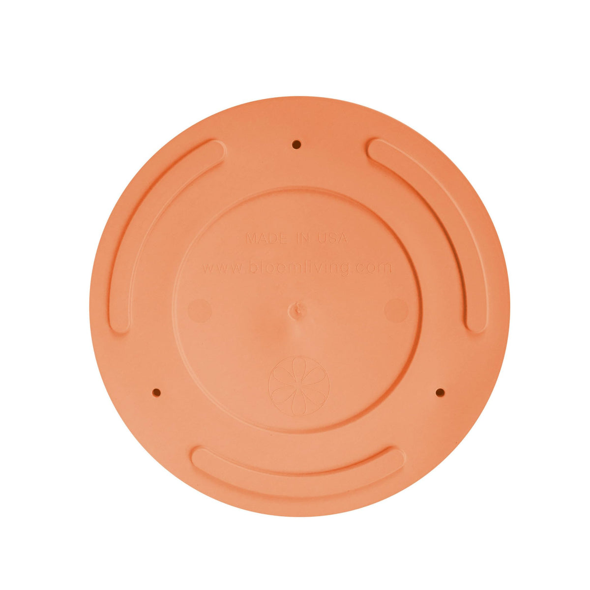 Bloem Mathers 8-inch outdoor-use planter withstands sun and rain outdoors.