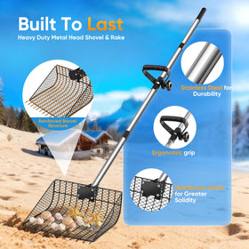 Bloksin fine-mesh 0.39-inch sieve separates droppings from bedding while saving time.