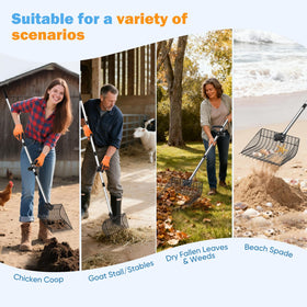 Bloksin four-bolt reinforced design prevents bending under heavy loads for reliable cleanup.