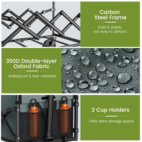Blomoba wagon fabrics and frame highlight durable weather-friendly materials