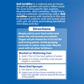 Bloom City Organic Soil Acidifier supports soil pH adjustment for healthier uptake.