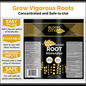 Bloom City SuperMicrobe root development in action supporting healthy establishment.