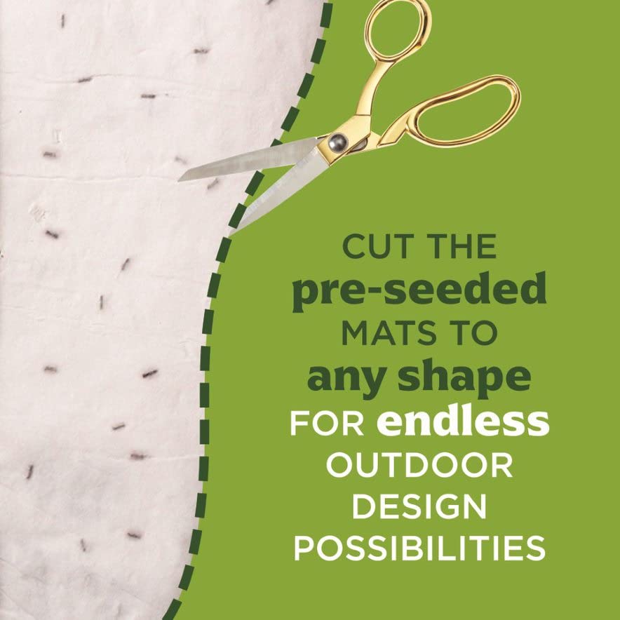 BloomingBulb seed mat acts as light mulch to retain moisture.