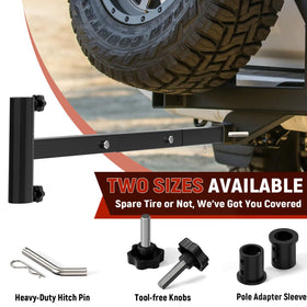 Blosail pole compatibility from 1-3/8 to 2 inches