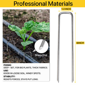 BLOSMIY galvanized steel stakes offer rust resistance for long-lasting outdoor setups.