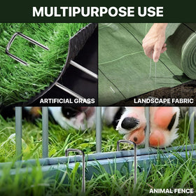 BLOSMIY weed barrier staples resist rust for repeated outdoor use.