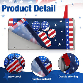 Blosssound Patriotic Independence Day mailbox wrap adds seasonal curb appeal