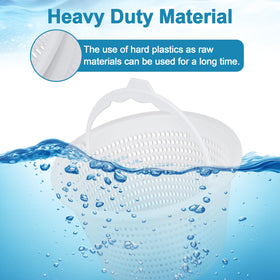 White color makes debris easy to spot for quick maintenance.