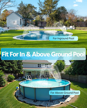BLSKBY durable corrosion-resistant pool fountain for outdoor use