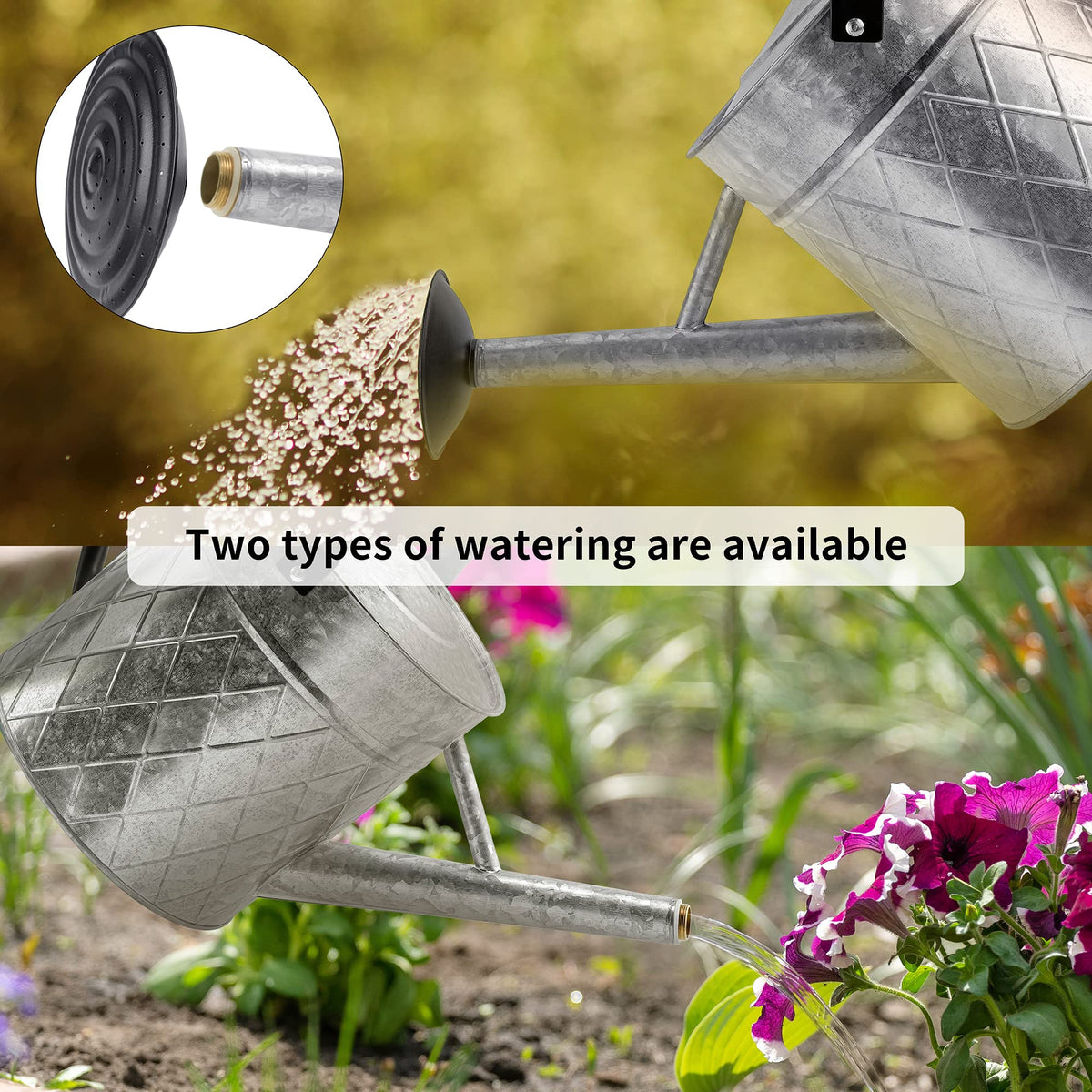 BLstyle 1.75 gallon capacity covers larger garden areas without frequent refills.
