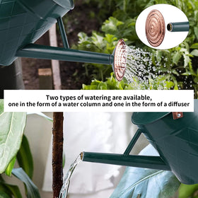 BLstyle-diamond-pattern-metal-can features textured surface for decorative garden display.