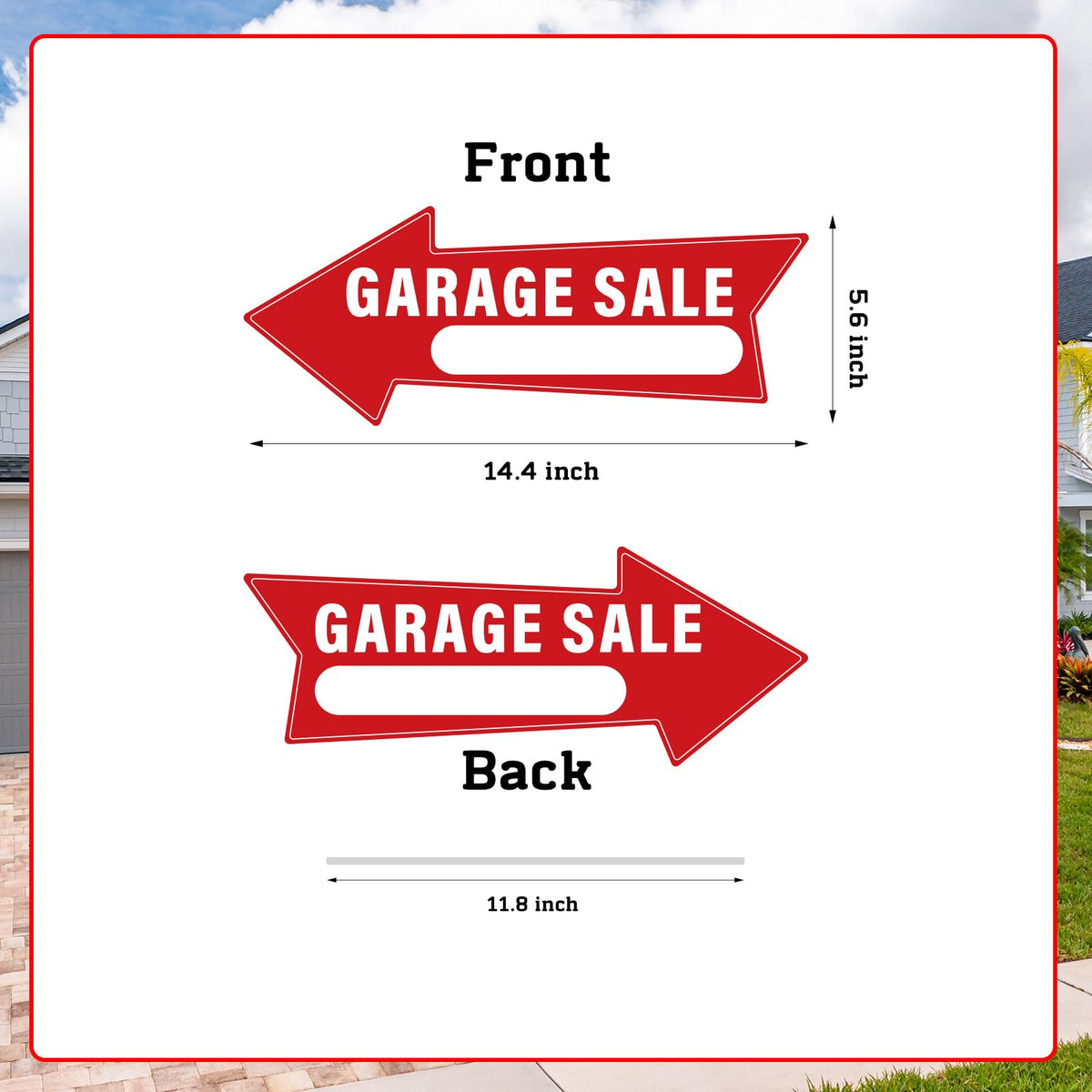 BLSUREFYX all-in-one package includes six signs and twelve stakes
