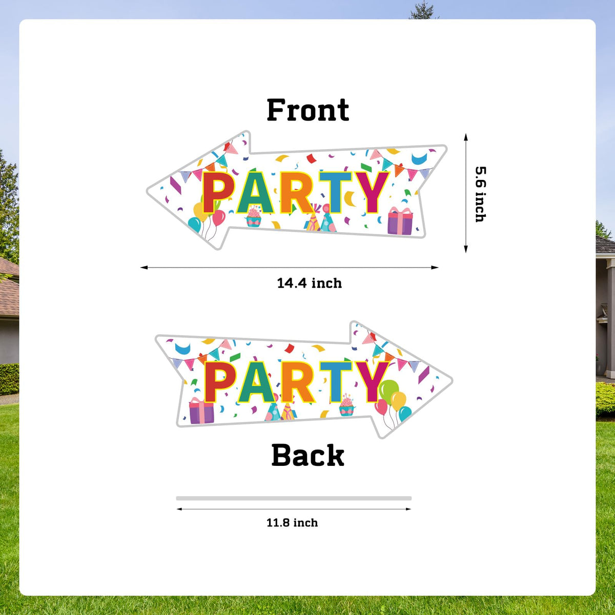BLSUREFYX sign set helps organize multi-area celebrations.