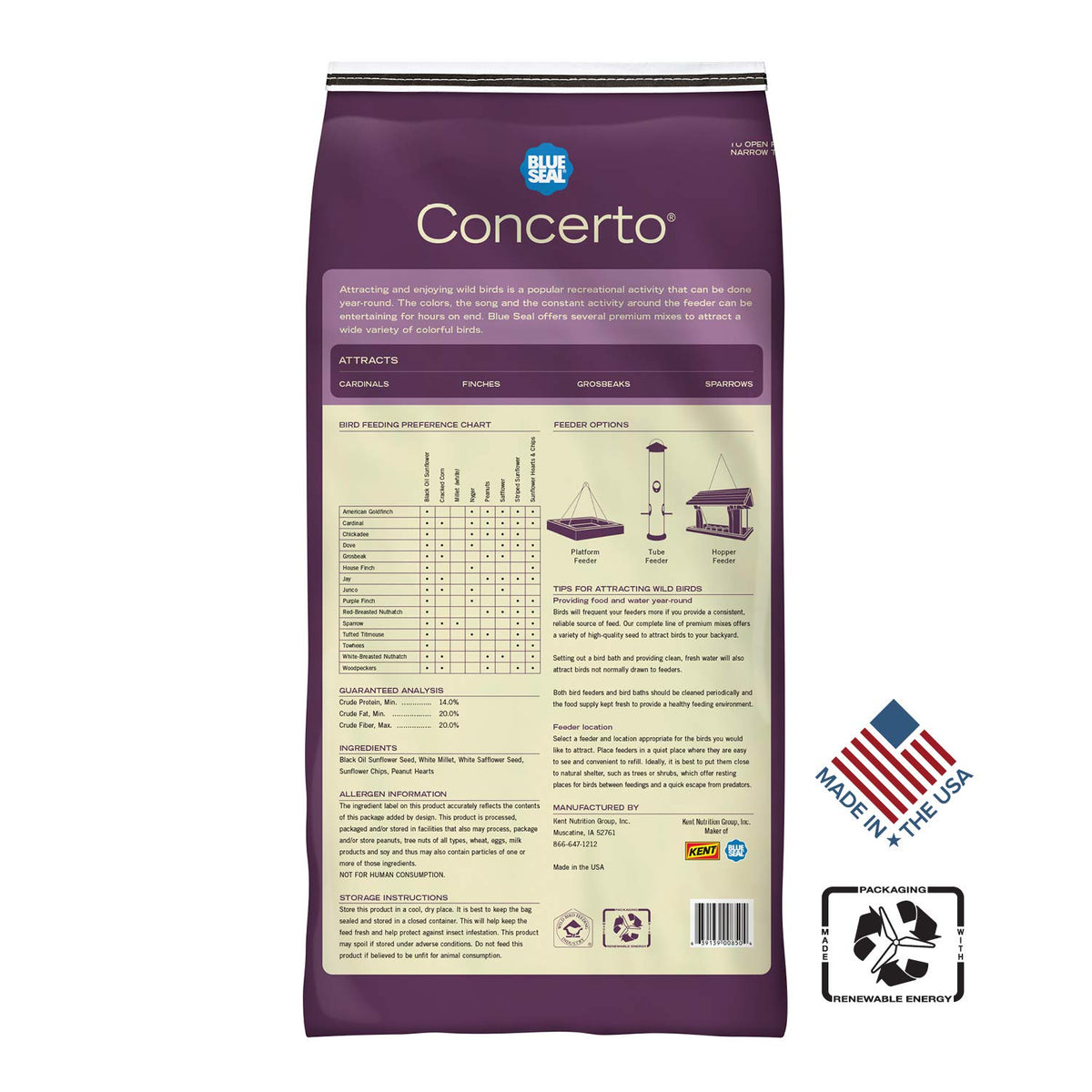 Open Blue Seal Concerto bag reveals high-energy mix ready for feeders