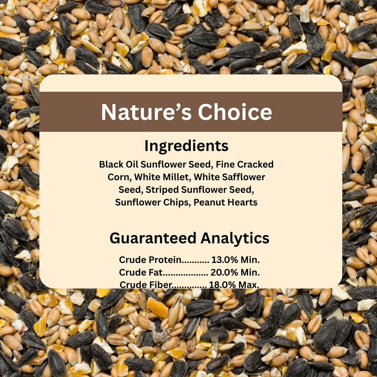 Blue Seal white safflower seeds attract chickadees and nuthatches at feeders