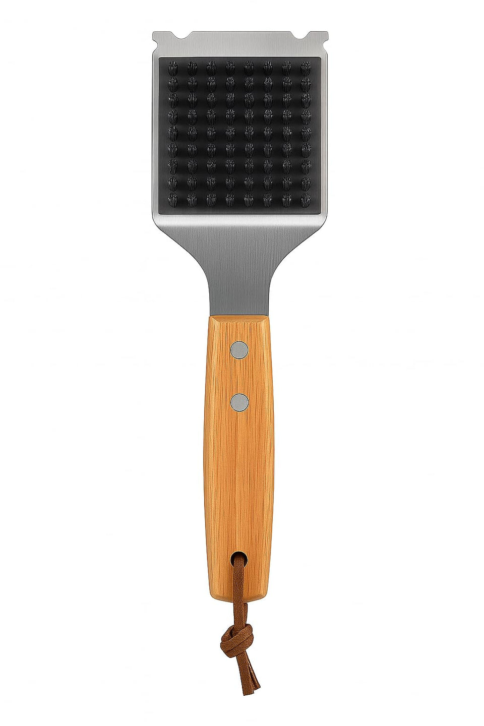 Blue Smoke Grill Brush bristle close-up showing tough cleaning power.