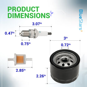 BlueStars oil filter 49065-7007 ensures steady lubrication and protect engine seals.