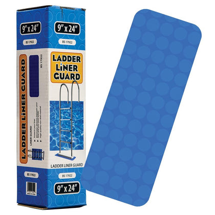 Blue Torrent standard step mat for pool ladders provides non-skid grip and liner protection
